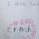 Three cars crash, two are left. *crash*